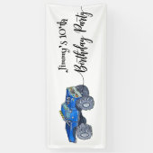 Big pickup truck spandoek (Verticaal)