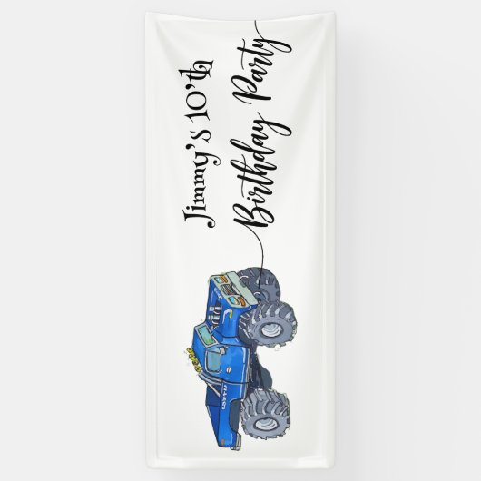 Big pickup truck spandoek (Verticaal)