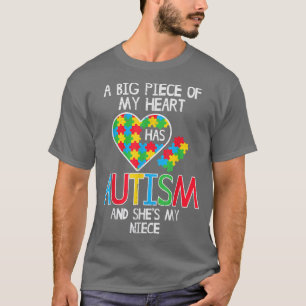 Big Piece heeft Autism Niece Bewust A T-shirt