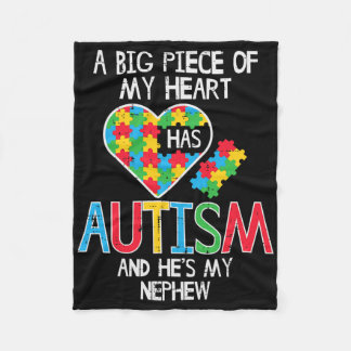 Big Piece heeft Autisme Nephew-bewustzijn Fleece Deken