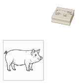 Big Pig Rubberstempel (Gestempeld)