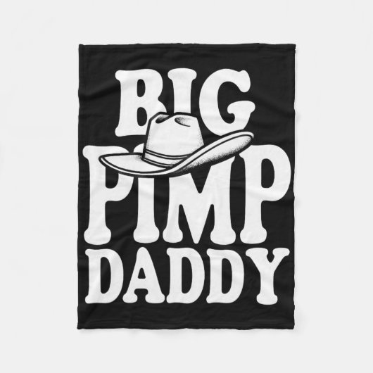 Big Pimp Daddy Halloween kostuum Fleece Deken (Voorkant)