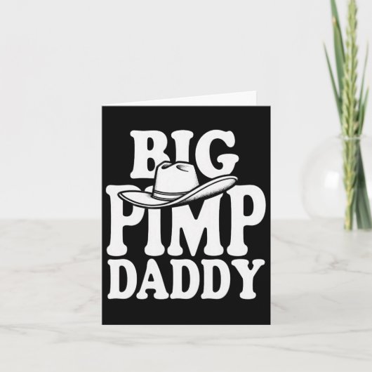 Big Pimp Daddy Halloween kostuum Kaart (Voorkant)
