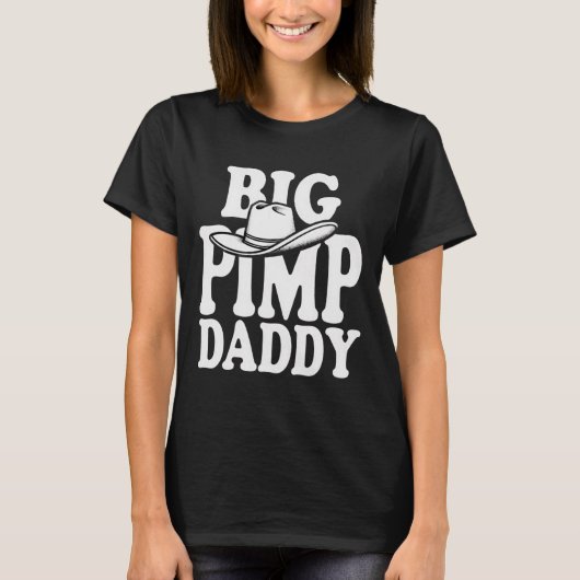 Big Pimp Daddy Halloween kostuum T-shirt (Voorkant)