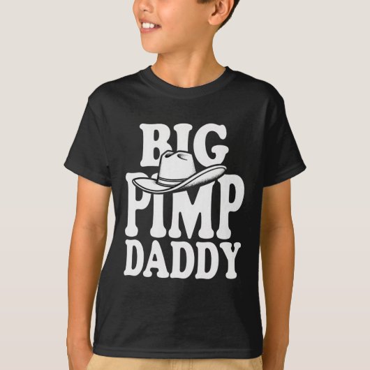 Big Pimp Daddy Halloween kostuum T-shirt (Voorkant)