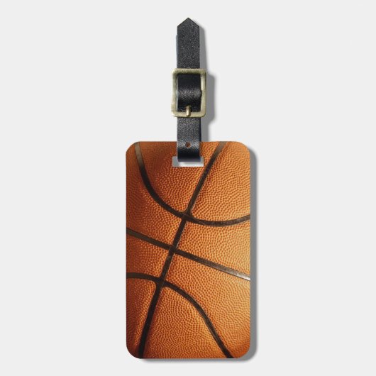 Big Pimplica Oranje Basketball, Bagagelabel (Voorkant verticaal)