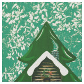 Big Pine Cabin Fabric Light Green Stof (Close Up)