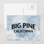 Big Pine California Briefkaart (Voorkant / Achterkant)