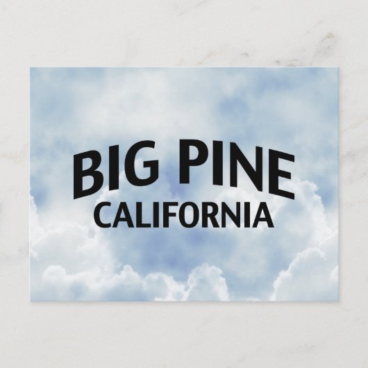 Big Pine California Briefkaart (Voorkant)