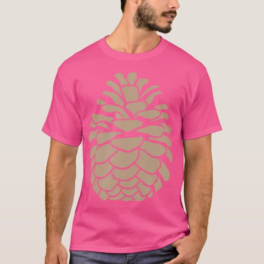 Big Pine Cone Tree Pinecone Forest Camping Natuur T-shirt (Voorkant)
