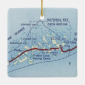 Big Pine Key Deer  Map Keramisch Ornament (Achterkant)