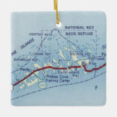 Big Pine Key Deer  Map Keramisch Ornament (Voorkant)