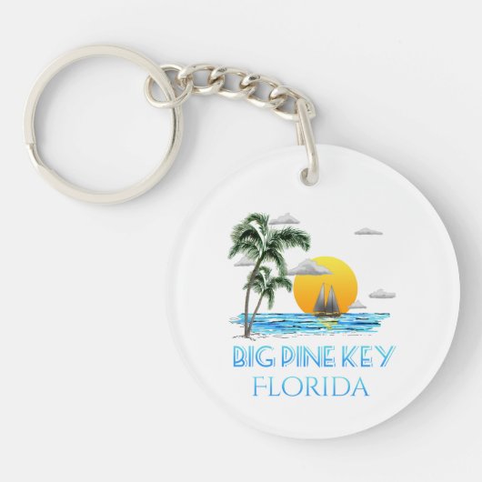 Big Pine Key Florida Keys Sailing Sleutelhanger (Voorkant)