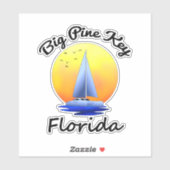 Big Pine Key Florida Keys Sailing Sticker (Vel)