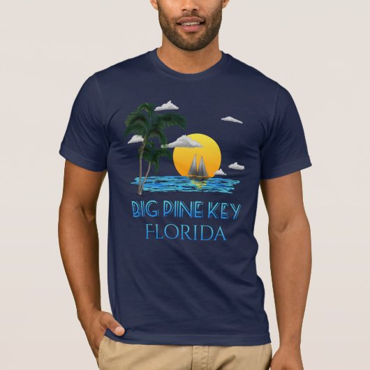 Big Pine Key Florida Keys Sailing T-shirt (Voorkant)