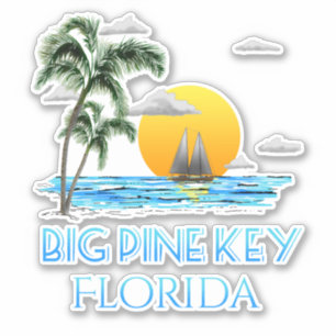 Big Pine Key Florida Keys Zeilen Sticker