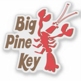 Big Pine Key Florida met kreeftenontwerp Sticker