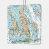 Big Pine Key Florida Nautical Chart Keramisch Ornament (Links)