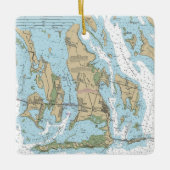 Big Pine Key Florida Nautical Chart Keramisch Ornament (Voorkant)