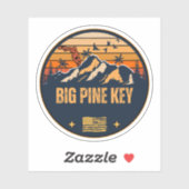 Big Pine Key, Florida Sticker (Vel)