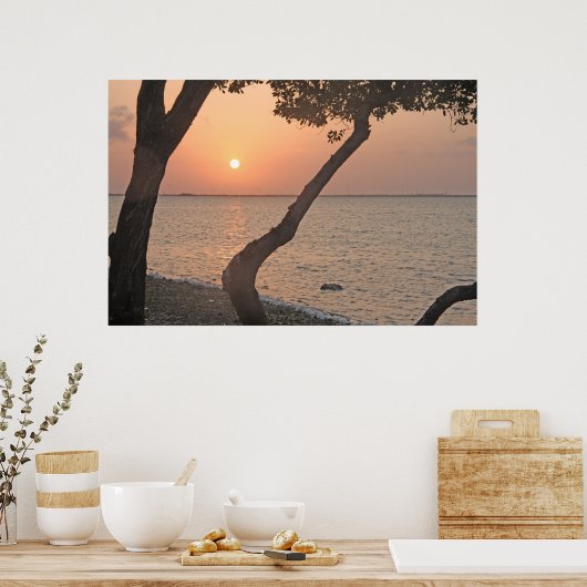 Big Pine Key Sunrise Horizontal Print (Keuken)