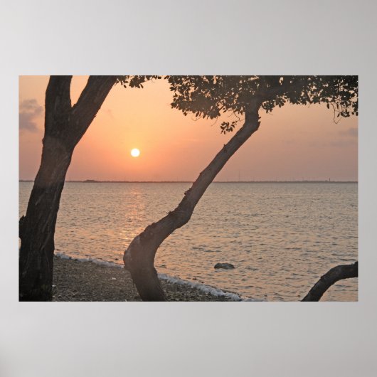 Big Pine Key Sunrise Horizontal Print (Voorkant)