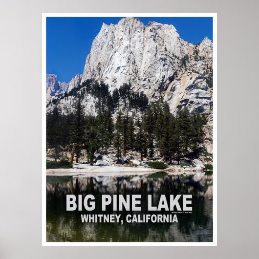 Big Pine Lake Travel Poster (Voorkant)