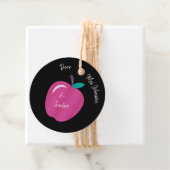 Big Pink Apple-docent Gift-Labels Bedankjes Labels (In situ)