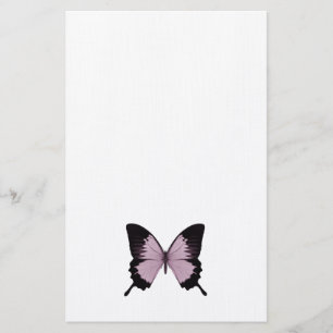 Big Pink & Black Butterfly - Personaliseer Briefpapier