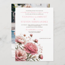 Big Pink Blooms Wedding