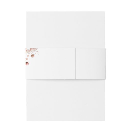 Big Pink Blooms Wedding Uitnodigingen Wikkel (Achterkant Voorbeeld)