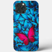 Big Pink Butterfly iPhone | iPhone-Butterfly 13 Case-Mate iPhone Case (Achterkant)