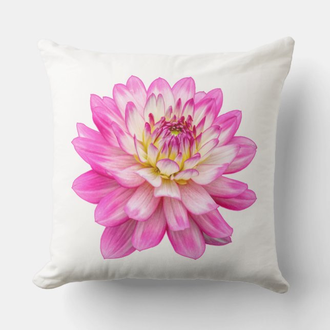 Big Pink Dahlia Kussen (Voorkant)