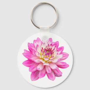 Big Pink Dahlia Sleutelhanger