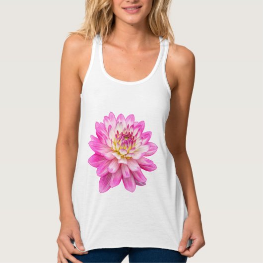 Big Pink Dahlia T-Shirt (Voorkant)