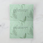 Big Pink Daisy Green Happy Birthday Custom Name Kaart (Binnen)