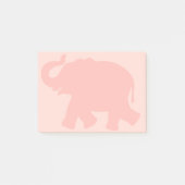 Big Pink Elephant Silhouette Post-it® Notes (Voorkant)