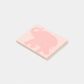 Big Pink Elephant Silhouette Post-it® Notes (Schuin)