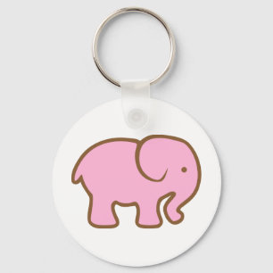 Big Pink Elephant Sleutelhanger