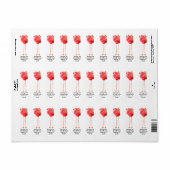 Big Pink Flamingo Label (Full Sheet)