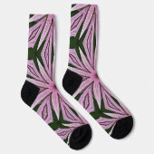 Big Pink Flower Mandala Art Funky Socks Sokken (Rechts)