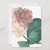 Big Pink Green Flower Baby shower Invitation Kaart (Achterkant)