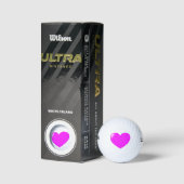 Big Pink Heart Golfballen (Verpakking)
