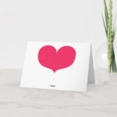 Big Pink Heart Happy Valentine's Day Wenskaart Feestdagen Kaart (Achterkant)