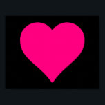 Big Pink Heart Poster<br><div class="desc">Groot roze hart. Helder,  vrolijk en leuk. Schimmelig cool.</div>