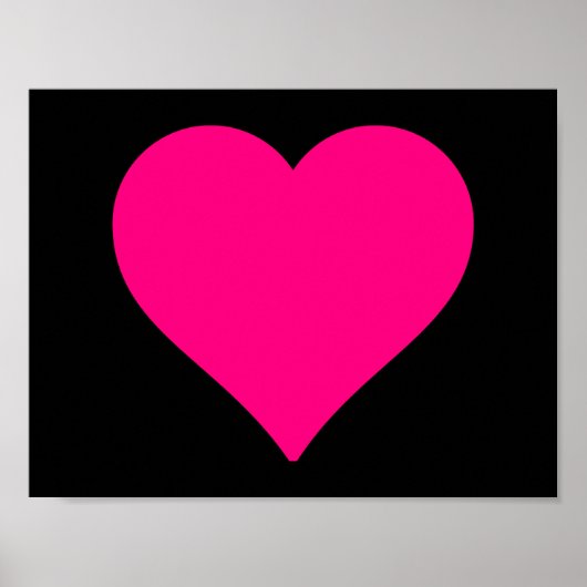 Big Pink Heart Poster (Voorkant)