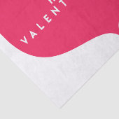 Big Pink Heart Valentijnsdag Tissue Paper Tissuepapier (Detail)