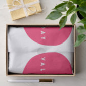 Big Pink Heart Valentijnsdag Tissue Paper Tissuepapier (Geschenk)