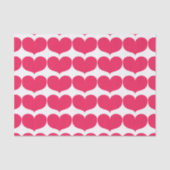 Big Pink Hearts Tissue Paper Tissuepapier (Voorkant)