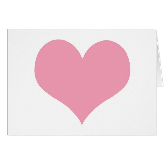 Big Pink Love Heart (Voorkant Horizontaal)